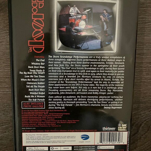 THE DOORS - SOUNDSTAGE PERFORMANCES- DVD - Picture 2 of 3